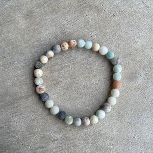 Blue Rough Tumbled Agate Bracelet